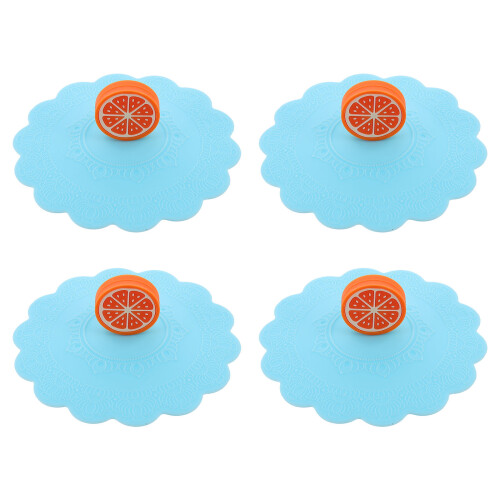 12Pièces Couvercles De Tasse Silicone Étanches Bicolores Réutilisables 1