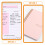 4Pièces Planificateur Rose Organisateur Polyvalent Pour 7