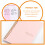 4Pièces Planificateur Rose Organisateur Polyvalent Pour 9