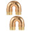 2Pièces Embouchure Trompette Laiton Accessoire Instrument 6