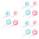12Pièces Mètre Adorable Corps Usage Maison Motif Chat 6