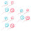 12Pièces Mètre Adorable Corps Usage Maison Motif Chat 7