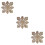 3Pièces Décor En Bois Khaki Fleurs DIY Pour Noëls 9