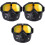 3Pièces Masques Noir Protection Ventilé Homme 9