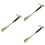 3Pièces Corde Chaussure Long Manche Noir Métal Usage 7