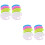 16Pièces Palette Pour Peintres Enfants Plastique Robuste Compacte 6