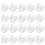 200Pièces Crochets Fixation LED Discrets Pour Décoration Intérieure 8