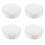 4Pièces Boîte De Rangement Dentier Blanche Avec 6