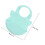 Bavoir Bébé Réglable Silicone Vert Étanche Confortable Fragile 2