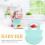 Bavoir Bébé Réglable Silicone Vert Étanche Confortable Fragile 4