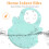 Bavoir Bébé Réglable Silicone Vert Étanche Confortable Fragile 7