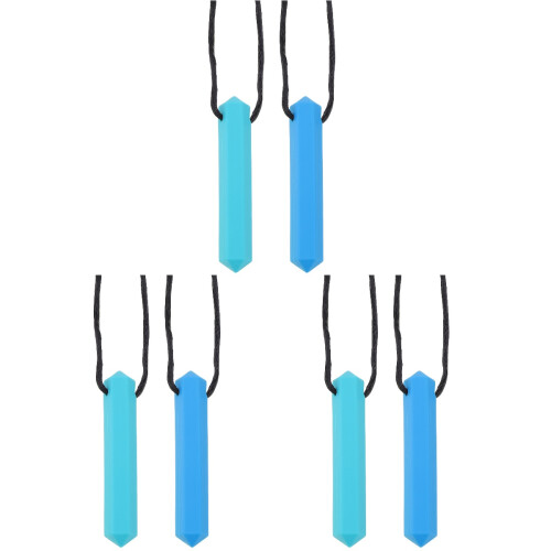 6Pièces Colliers À Mâcher Bébé Silicone Vert 2