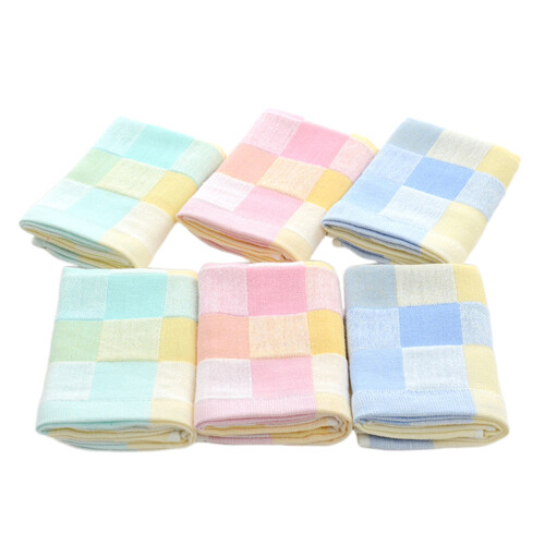 12Pièces Serviettes Carrées Douces Attrayantes Multicolores 1