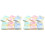 12Pièces Serviettes Carrées Douces Attrayantes Multicolores 3