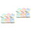 12Pièces Serviettes Carrées Douces Attrayantes Multicolores 4