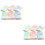 12Pièces Serviettes Carrées Douces Attrayantes Multicolores 6