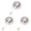 3Ensembles Crème De Cachet Argentée Durable Pour Scrapbooking DIY 2