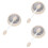 3Ensembles Crème De Cachet Argentée Durable Pour Scrapbooking DIY 5