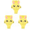 3Pièces Pour Enfants Silicone Design Cartoon Amusant 3