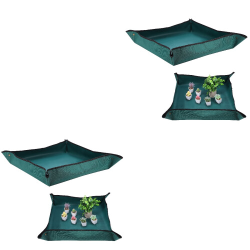 2Pièces De Rempotage Multitâche Vert En PVC Pour Plantes 2