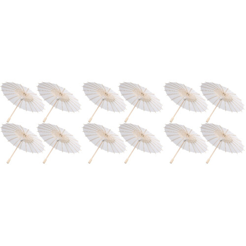12Pièces Parasols En Pour Cérémonies Et DIY 2