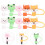 40Pièces Caps Silicone Réutilisables Décor Animaux Multicolores 6