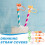 40Pièces Caps Silicone Réutilisables Décor Animaux Multicolores 7