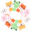 40Pièces Caps Silicone Réutilisables Décor Animaux Multicolores 8