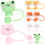 40Pièces Caps Silicone Réutilisables Décor Animaux Multicolores 10