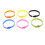 12Pièces Bracelets Silicone Ajustables Multicolores Accessoires 9