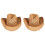 2Pièces Chapeaux Tissés Enfants Large Clair 2