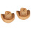 2Pièces Chapeaux Tissés Enfants Large Clair 4