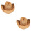 2Pièces Chapeaux Tissés Enfants Large Clair 5