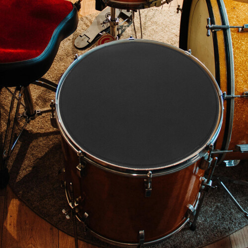 2Pcs Black Drum Cymbal Mute Pads Quiet Practice Drum Dampeners 2
