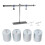 4PCS Chrome Plated Steel Weights Set 200g for Educational Experiments 3