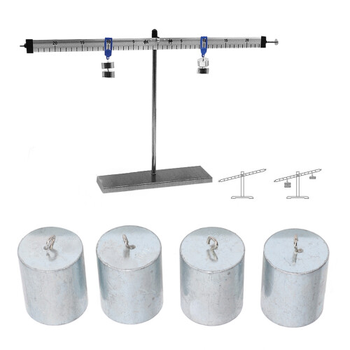 4PCS Chrome Plated Steel Weights Set 200g for Educational Experiments 2
