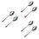 6Pièces Cuillères Accessoires Argent Magie Scène Performances 6