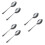 6Pièces Cuillères Accessoires Argent Magie Scène Performances 7
