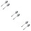 6Pièces Cuillères Accessoires Argent Magie Scène Performances 9