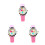 3Pièces Rose Enfants Durable Confortable Quartz 9