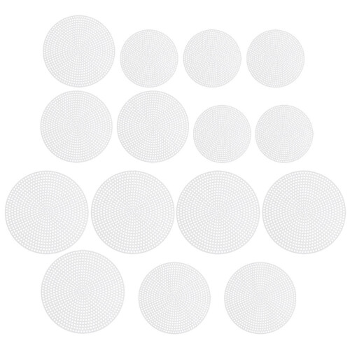 75Pièces Plaques Plastique Blanches Pour Travaux Manuels DIY 2