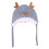 3Pièces Bonnet Bébé Hiver Coton Bleu Antilope Oreilles Chaud 2