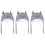 3Pièces Bonnet Bébé Hiver Coton Bleu Antilope Oreilles Chaud 4