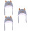 3Pièces Bonnet Bébé Hiver Coton Bleu Antilope Oreilles Chaud 7