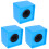 3Pièces Mic Logo Station Bleue Pratique Et Résistante Pour Interview 3