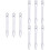 9Pièces Fléchettes Argent Aluminium 2Ba Usage Professionnel 6