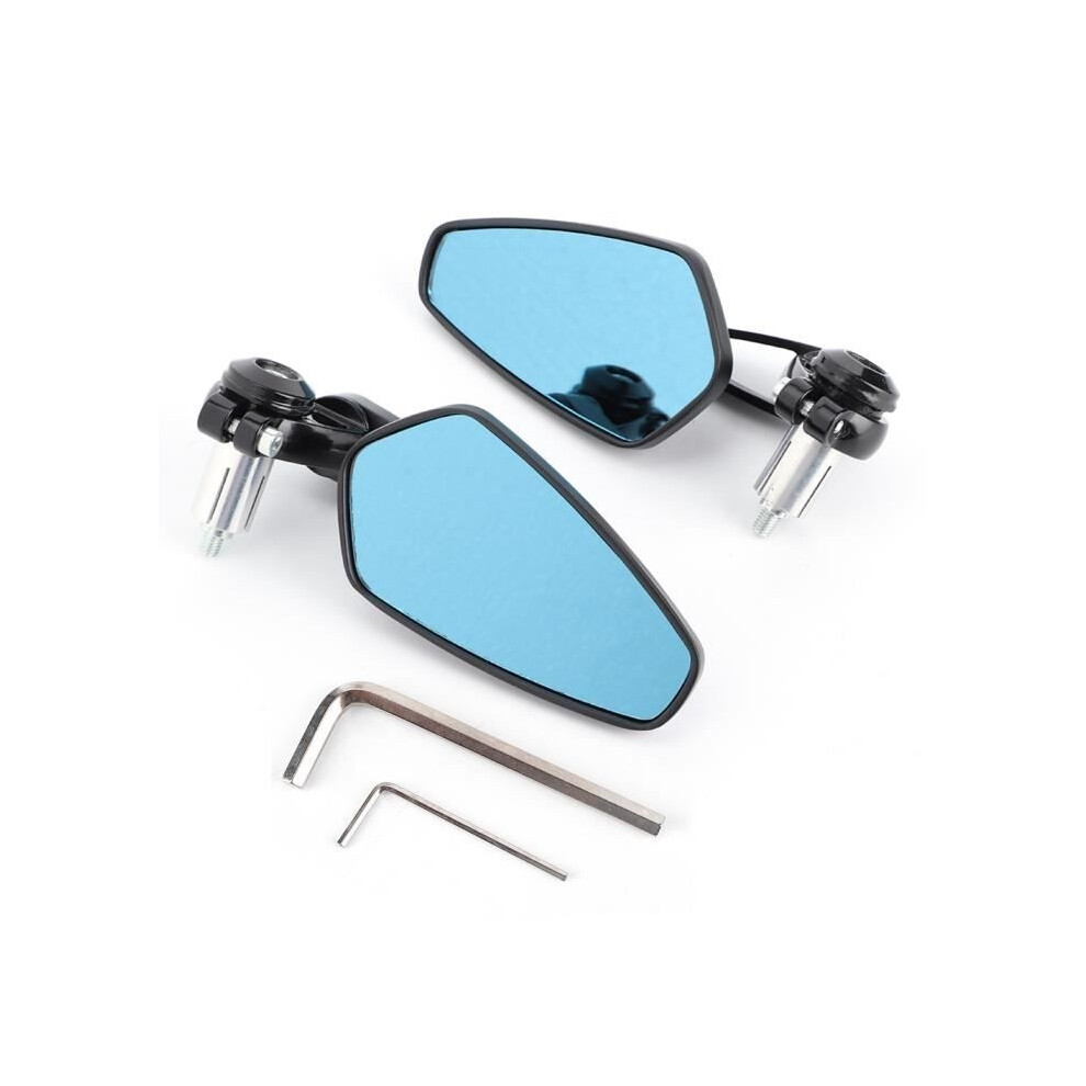 Universal 180 Degree Adjustable Anti-Blaze Motorcycle Bar End Mirrors, 2 Pieces, 7/8In 8581602629070