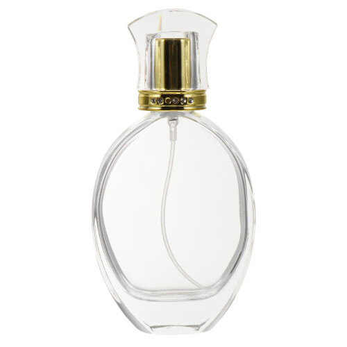 2Pièces Flacons En Verre Transparent Bouchon Élégant 1
