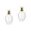 2Pièces Flacons En Verre Transparent Bouchon Élégant 4