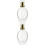 2Pièces Flacons En Verre Transparent Bouchon Élégant 5